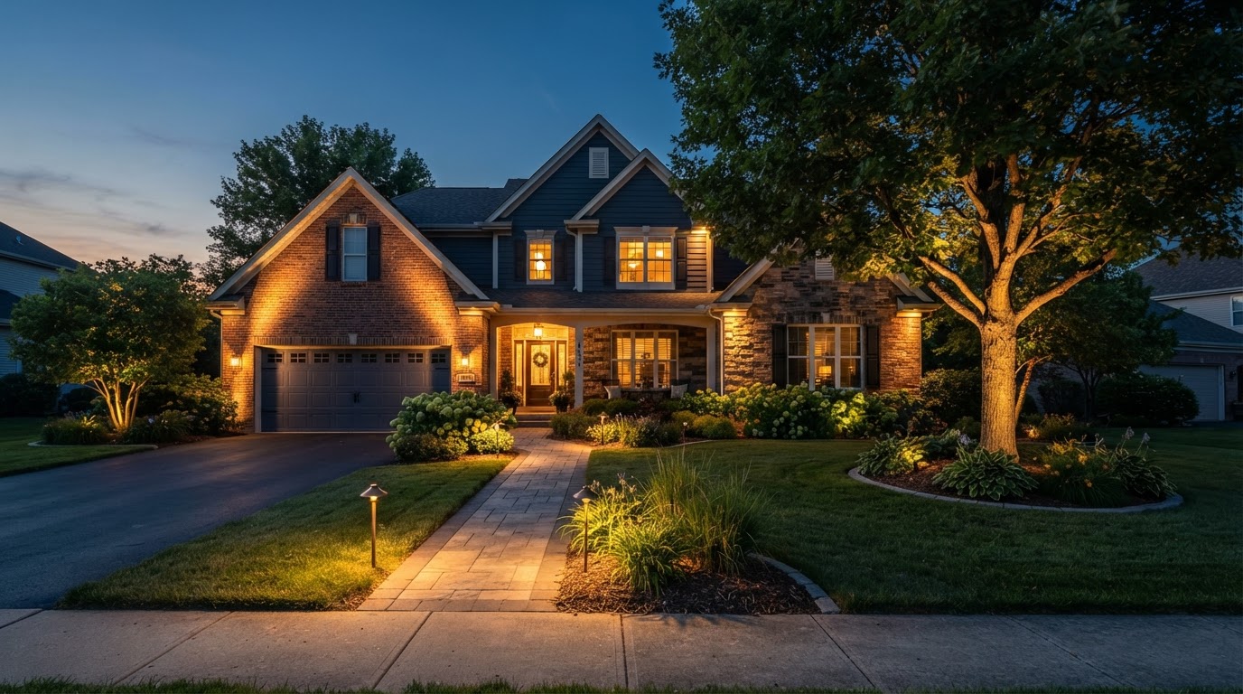 Curb appeal that lasts after sunset in Woodhaven. in Woodhaven, MI