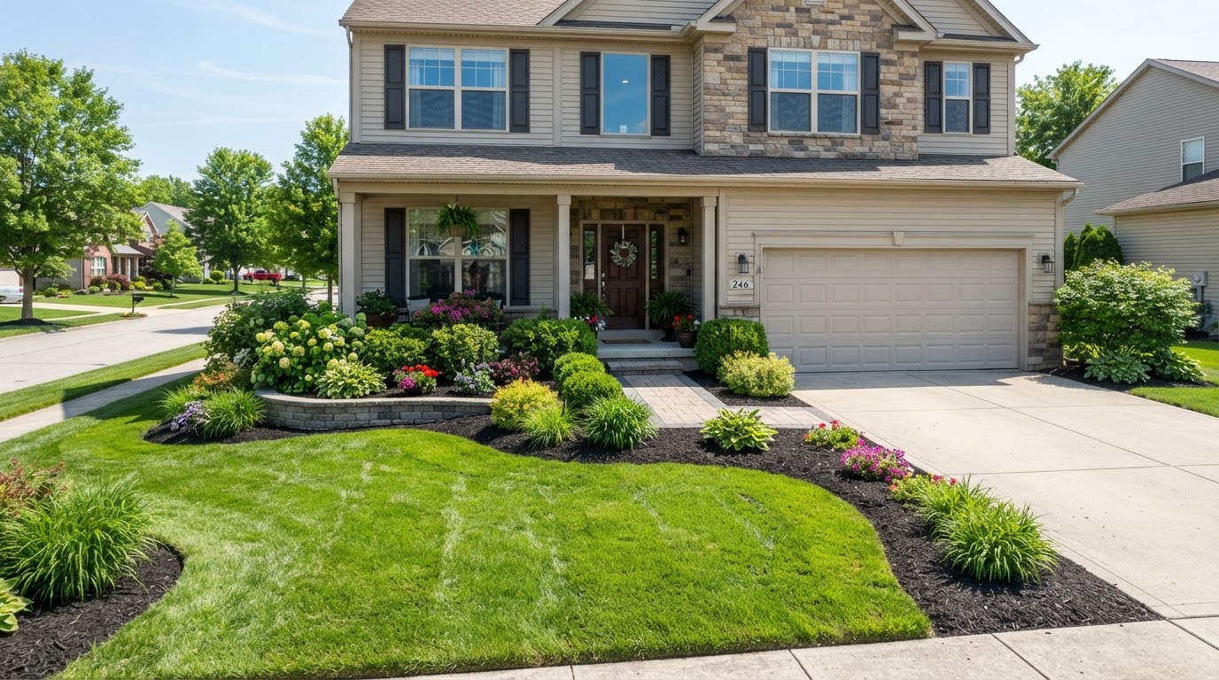 Yards in Genoa that look as good as the lights on them. in Genoa, OH