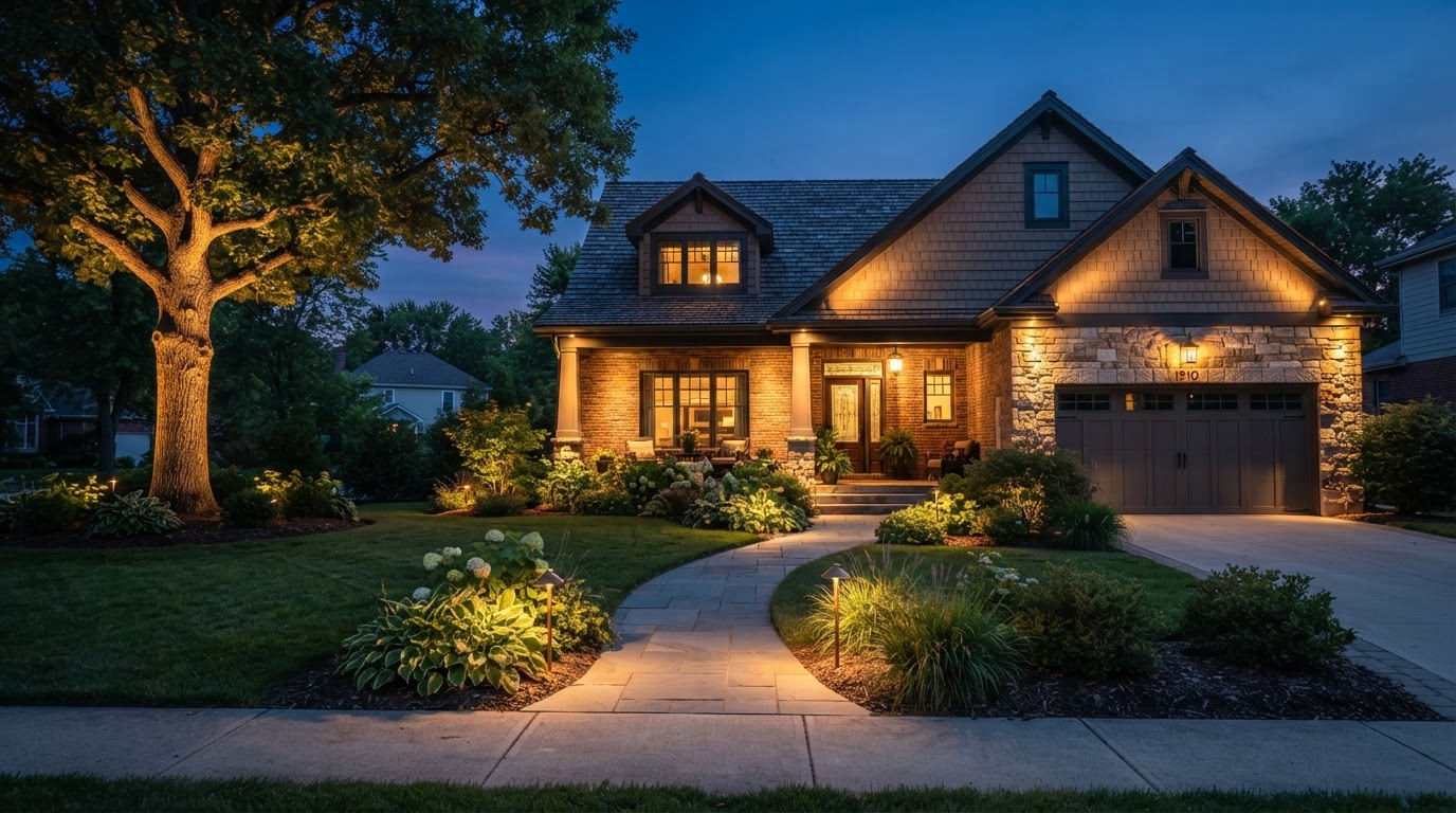 Curb appeal that lasts after sunset in Adrian. in Adrian, MI