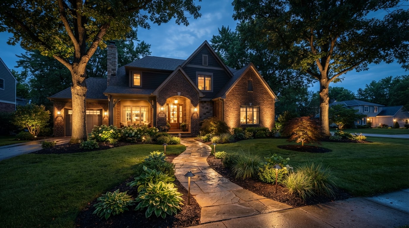 Curb appeal that lasts after sunset in Temperance. in Temperance, MI