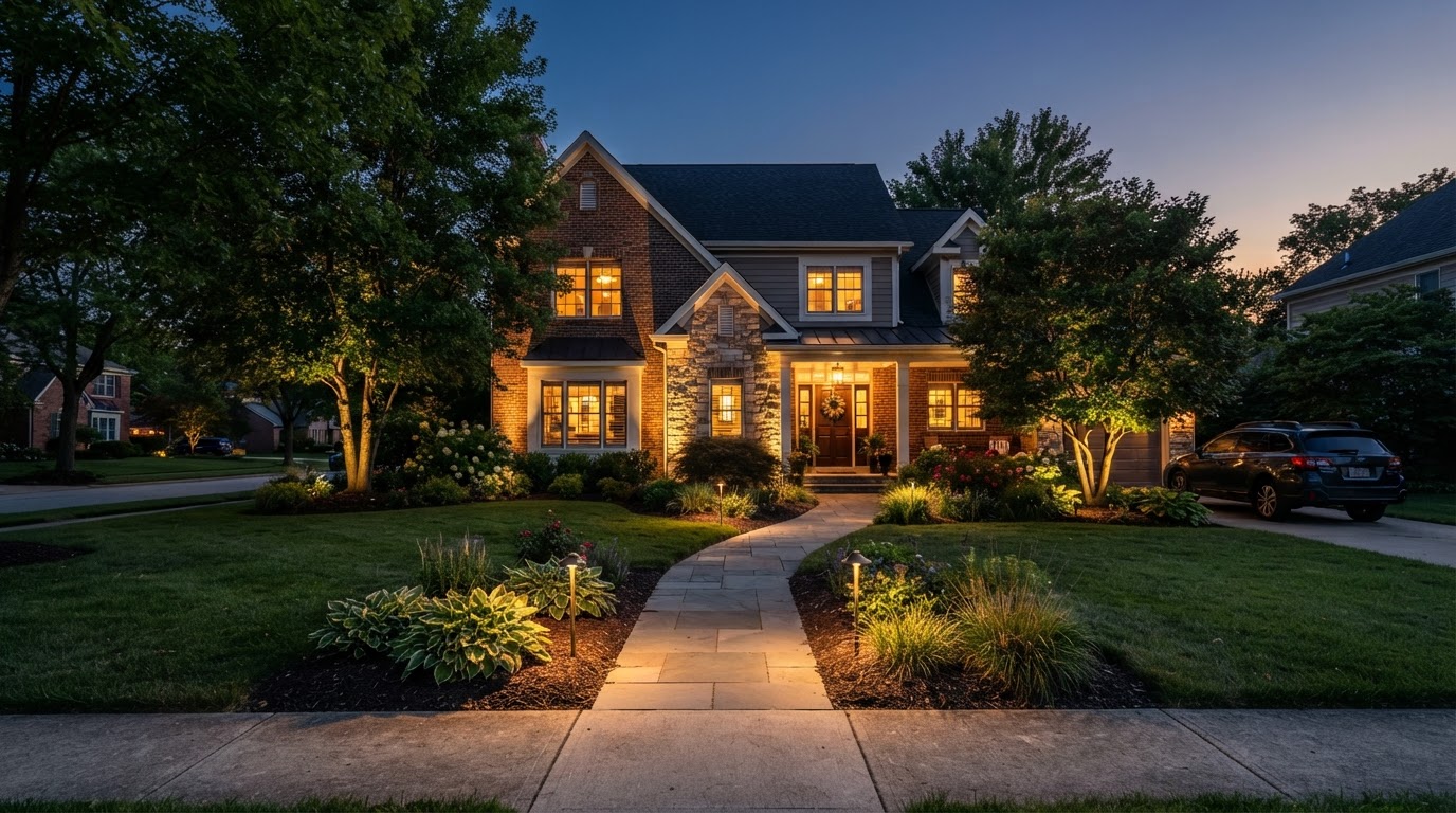 Curb appeal that lasts after sunset in Genoa. in Genoa, OH