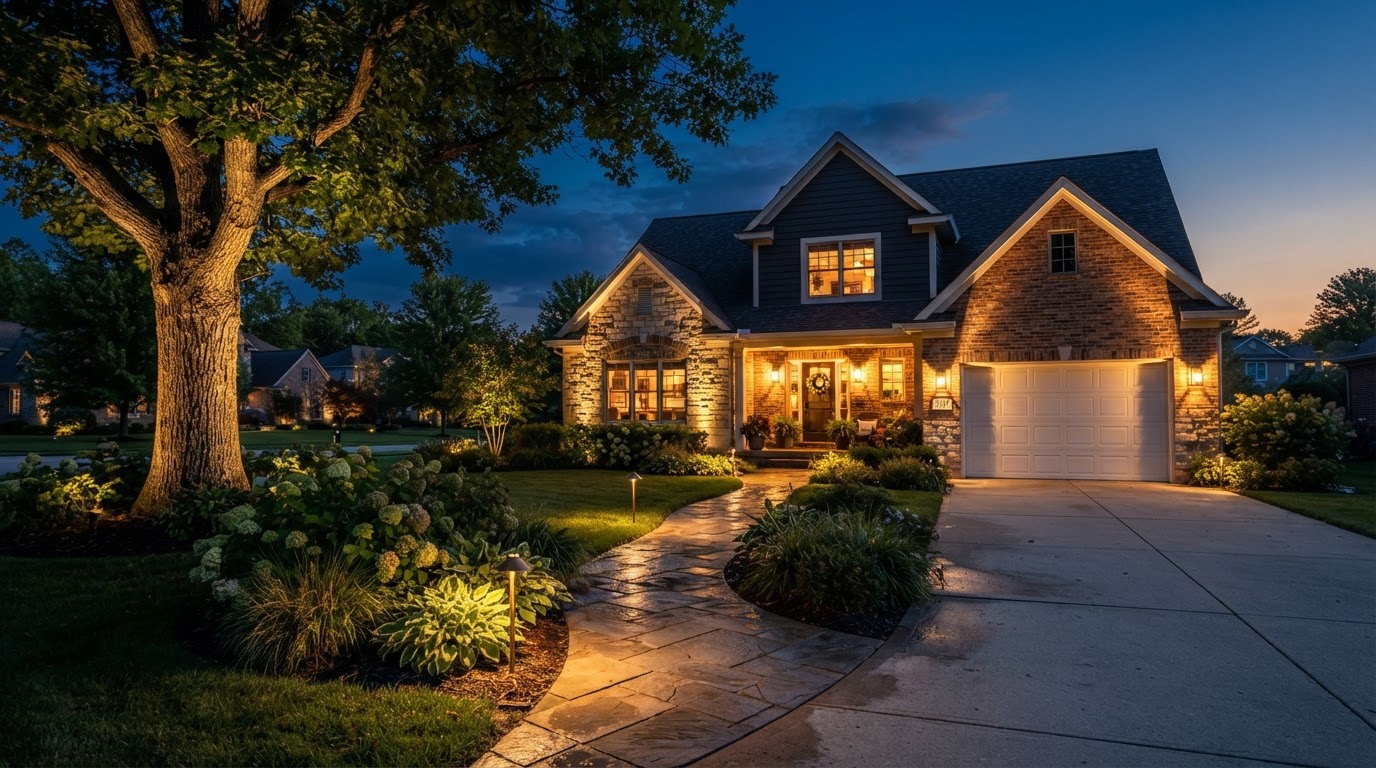 Curb appeal that lasts after sunset in Monroe. in Monroe, MI