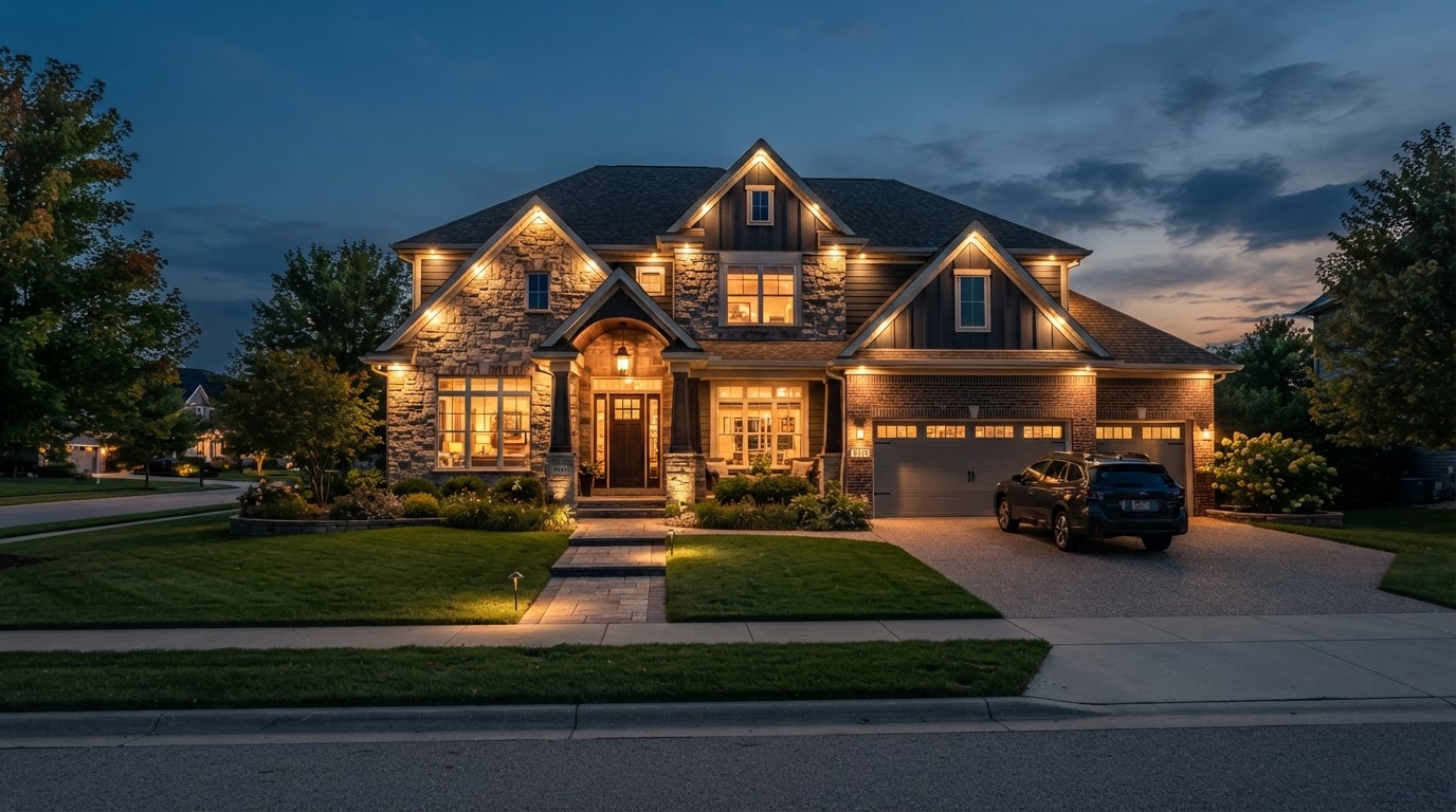 For homes in South Monroe that want year-round accent light. in South Monroe, MI
